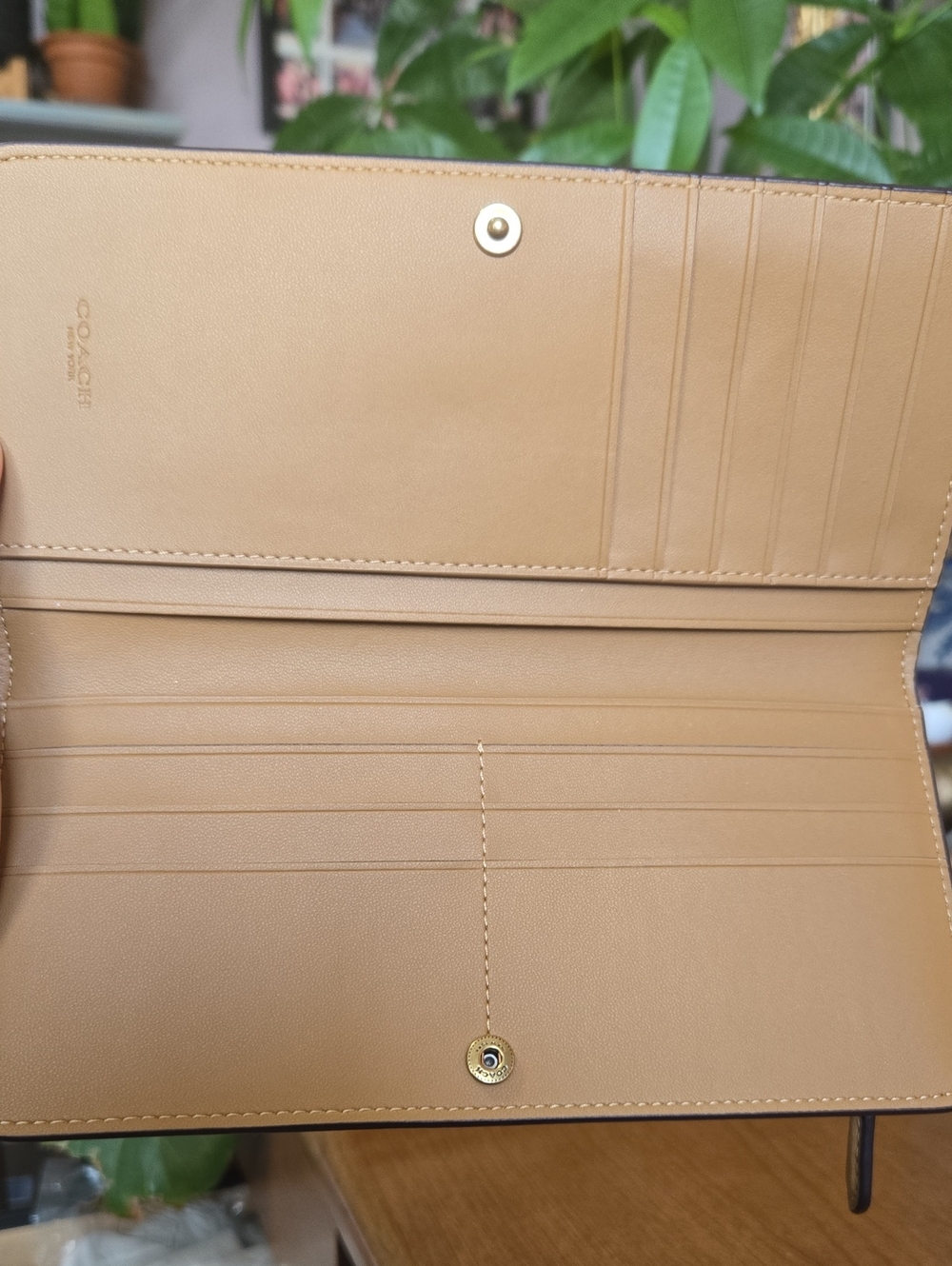 Coach Essential Skinny Wallet In Honey Brown - Picture 7 of 11